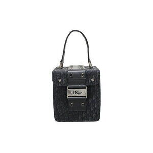 Christian Dior Vanity Handbag Street Trotter Jacquard Leather